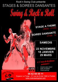 Soirée dansante Swing & Rock'n Roll. Le samedi 23 novembre 2013 à Portets. Gironde.  20h30